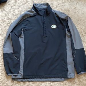 Mens Green Bay Packers Zip Pullover